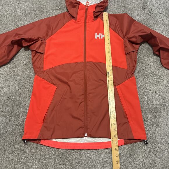 Helly Hansen Orange Windbreaker Size Medium - Picture 4 of 5